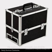 good quality train aluminum make up case